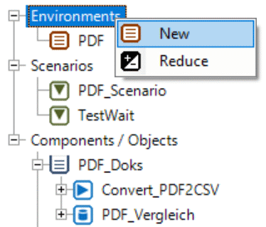 OMrun environment tree dropdown 1