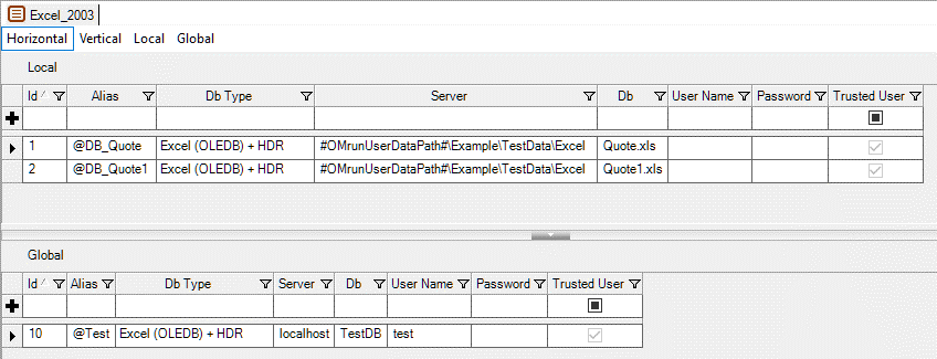 OMrun environment screen details