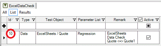 OMrun scenario id linked to parameter list