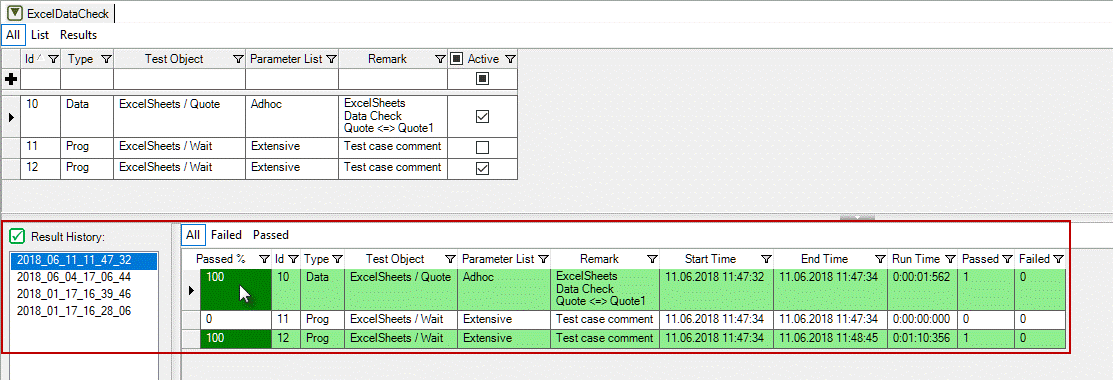OMrun scenario result